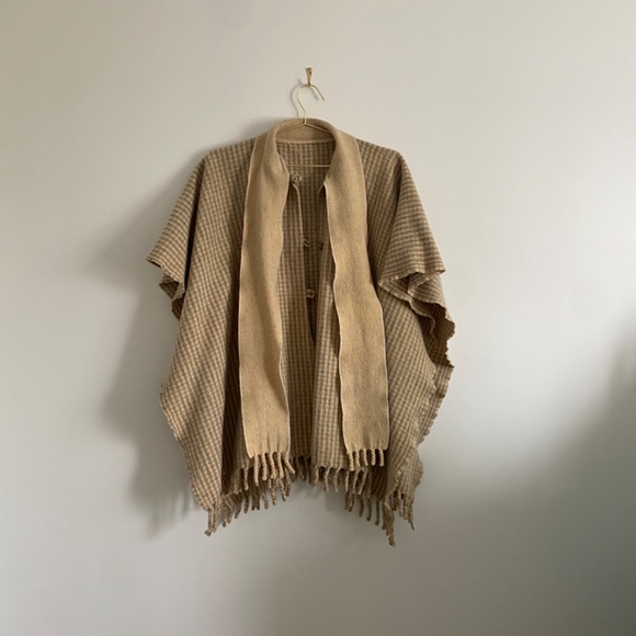 Handmade Wool Cape • Woven Heritage Poncho • 100% New Wool • Free Size - Picture 7 of 10